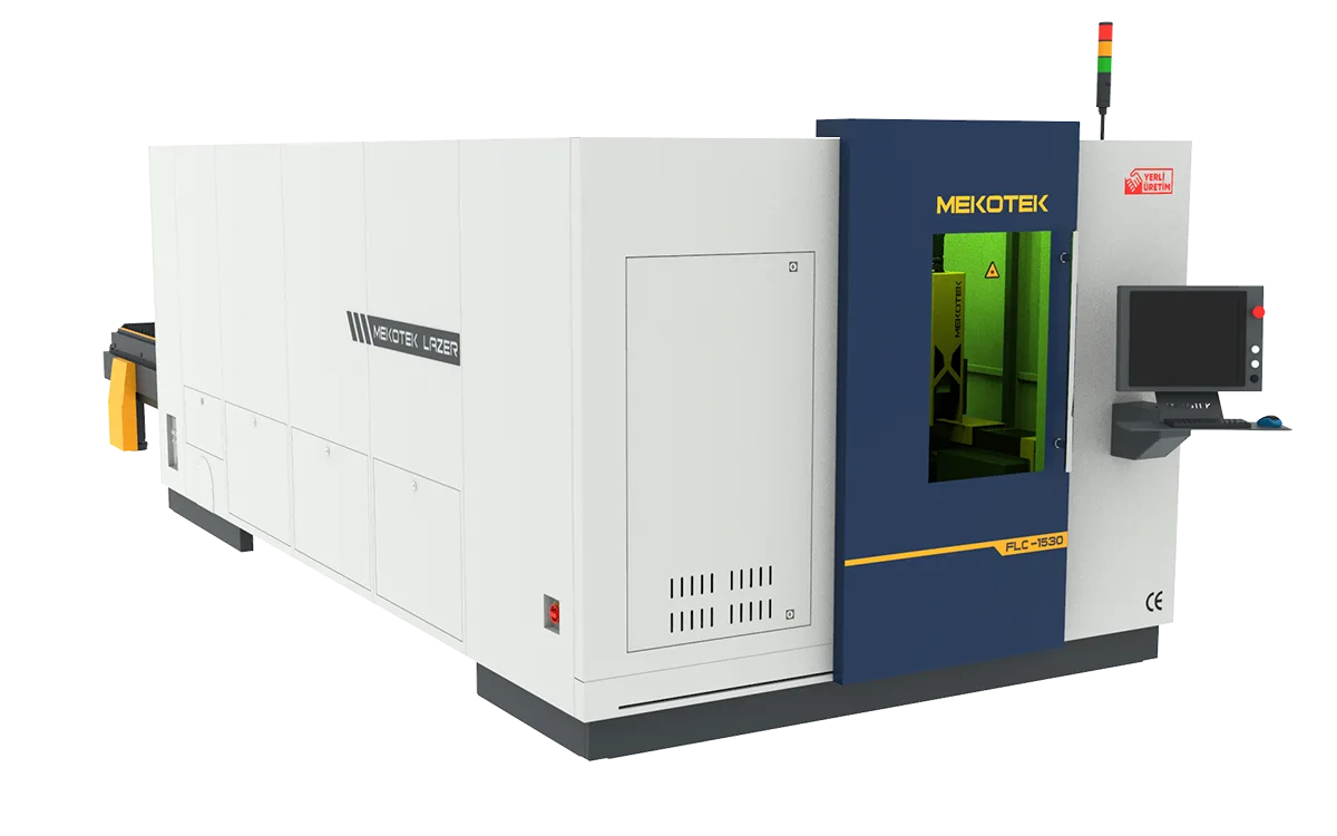 Fully enclosed fiber laser cutting machine with safety cabin