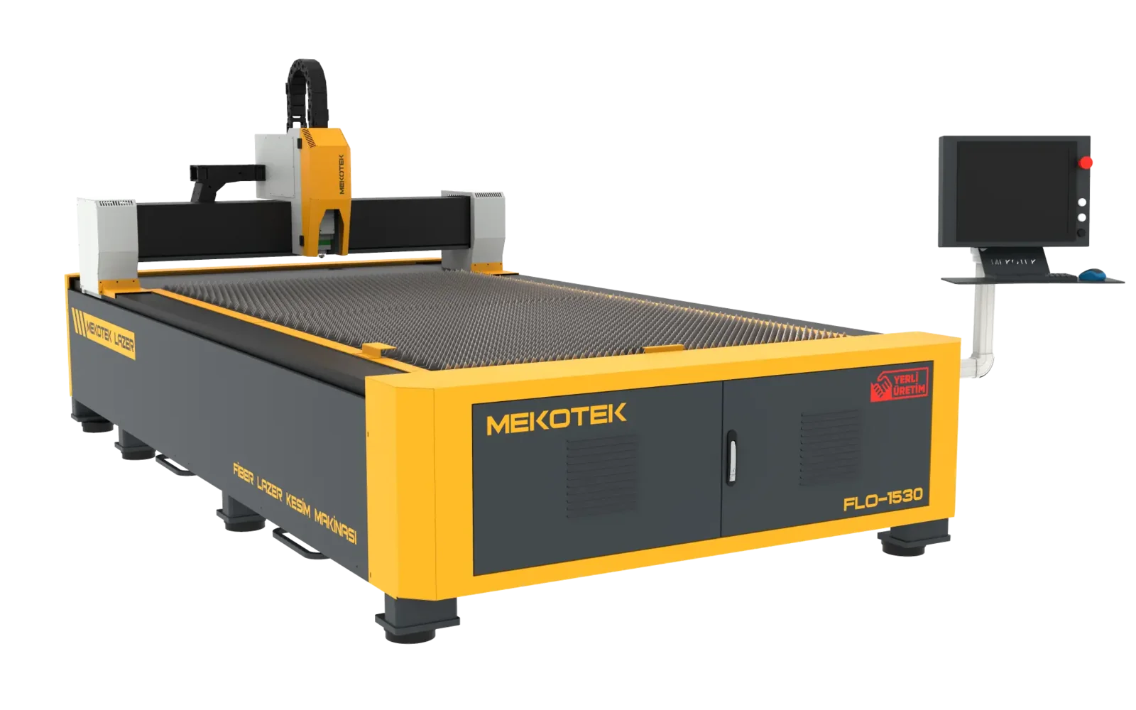 Mekotek FLO 1530 open type fiber laser cutting machine with 5 x 10 single table