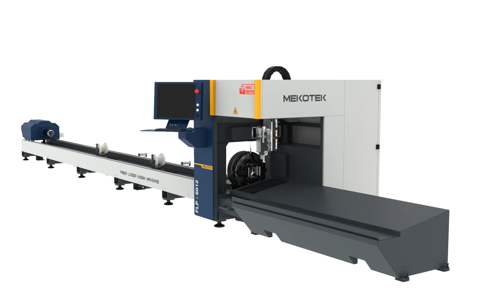 Mekotek FLP 6012 compact pipe and profile fiber laser cutting machine