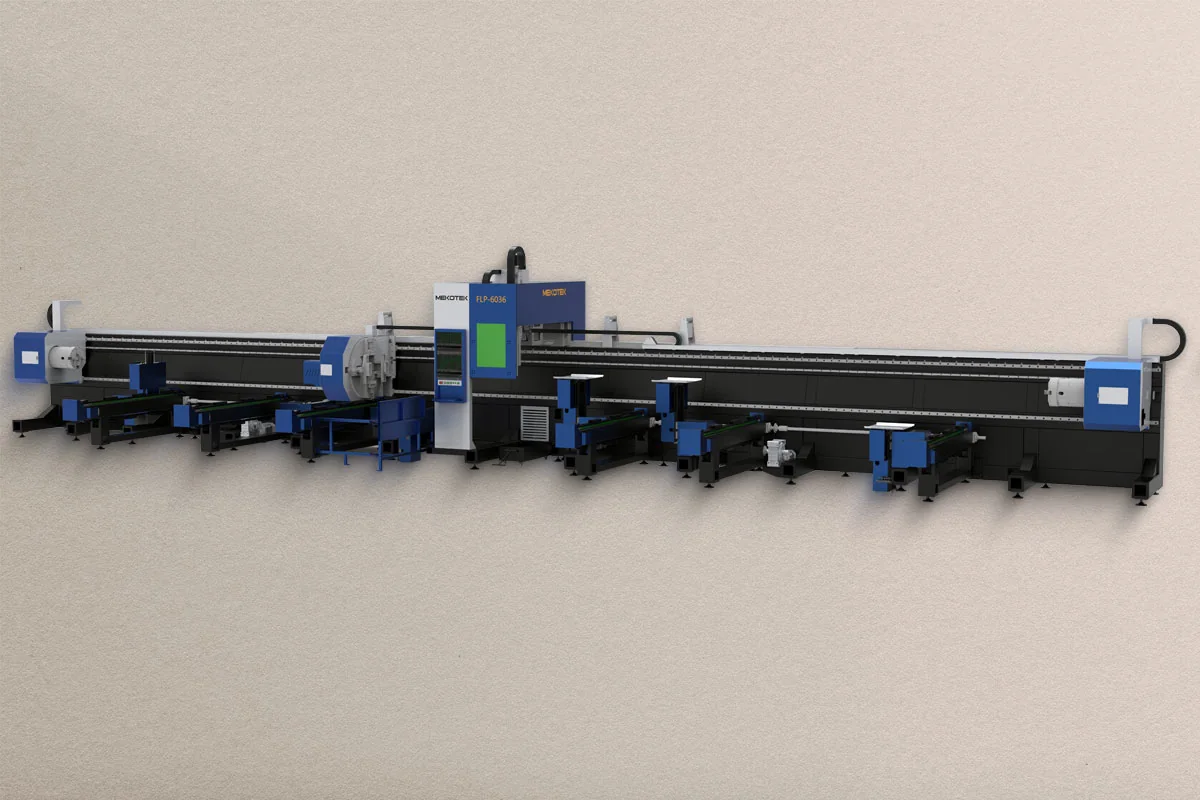 Mekotek FLP 6036 pipe and profile fiber laser cutting machine for heavy structural profile
